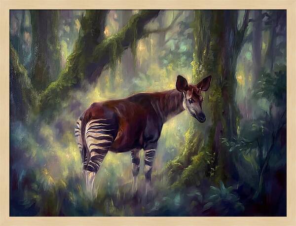 Okapi In The Forest