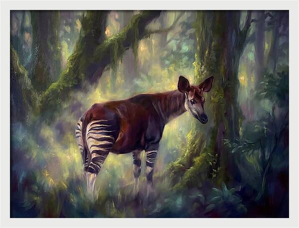 Okapi In The Forest