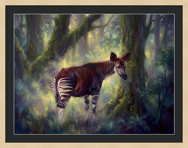 Okapi In The Forest
