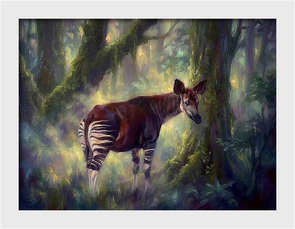 Okapi In The Forest
