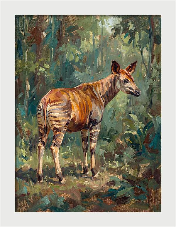 Okapi In The Forest