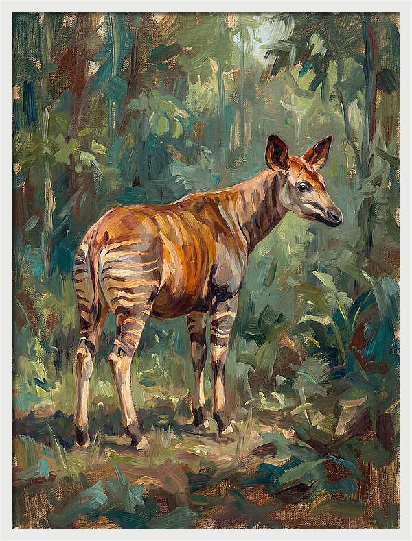 Okapi In The Forest