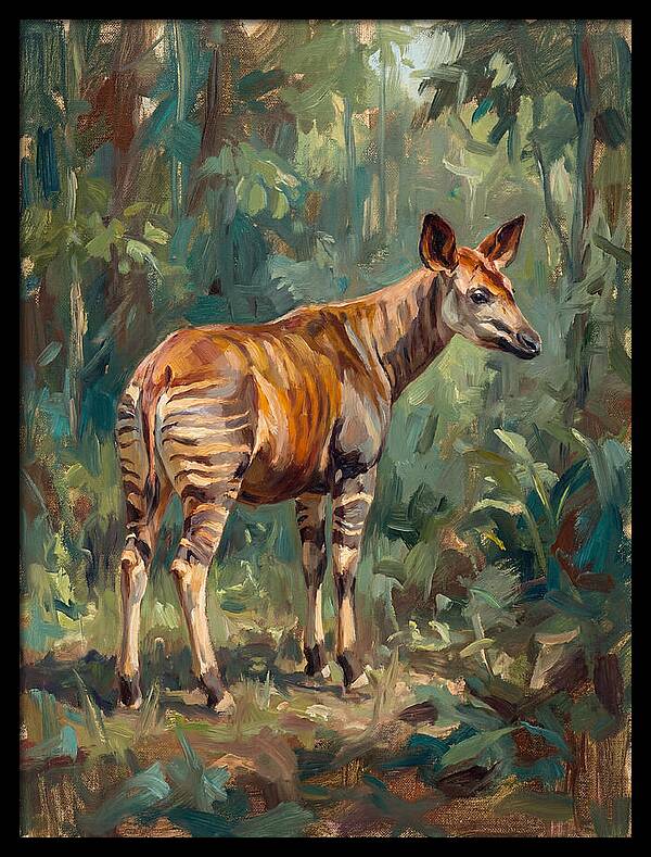 Okapi In The Forest