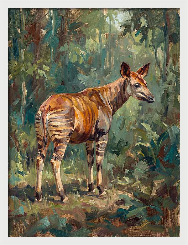Okapi In The Forest