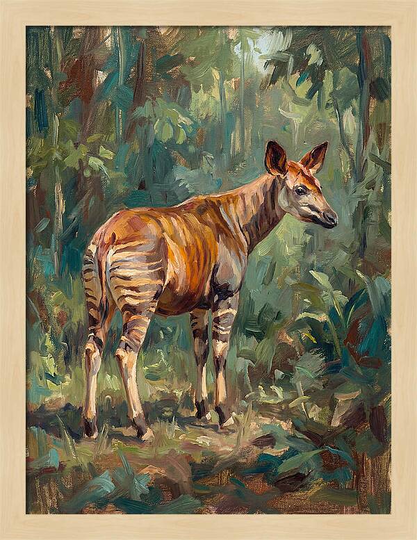 Okapi In The Forest