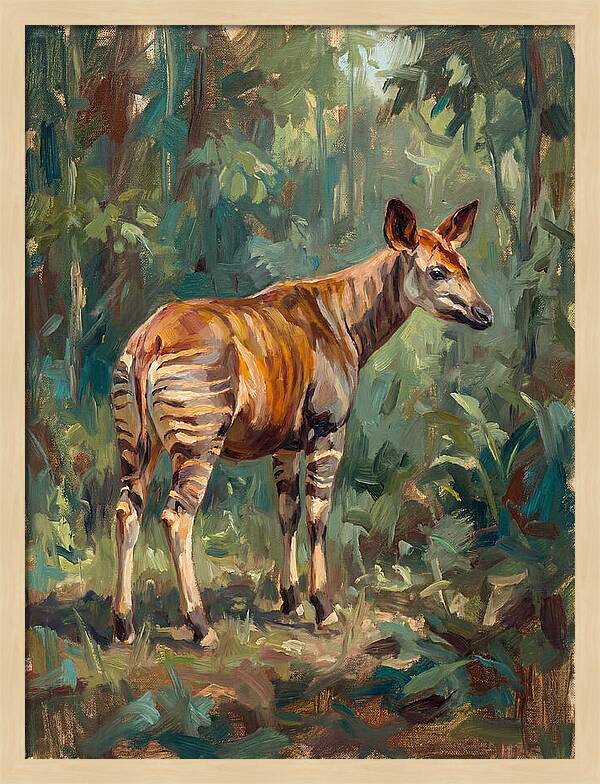 Okapi In The Forest