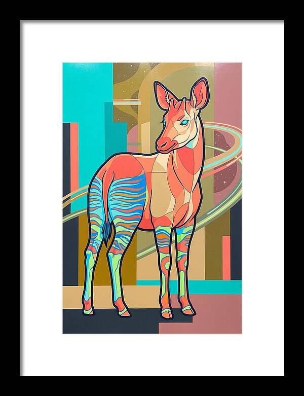 Okapi In Vibrant Colors