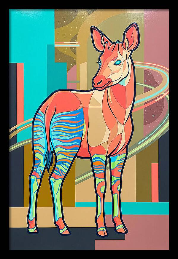 Okapi In Vibrant Colors