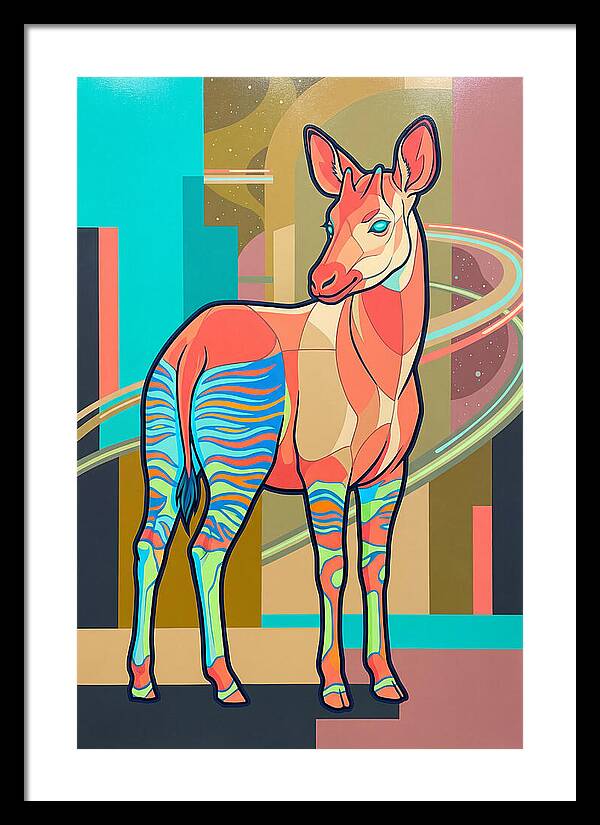 Okapi In Vibrant Colors