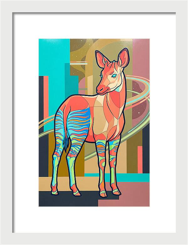 Okapi In Vibrant Colors
