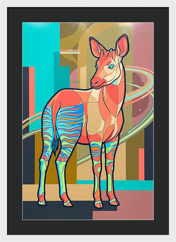 Okapi In Vibrant Colors
