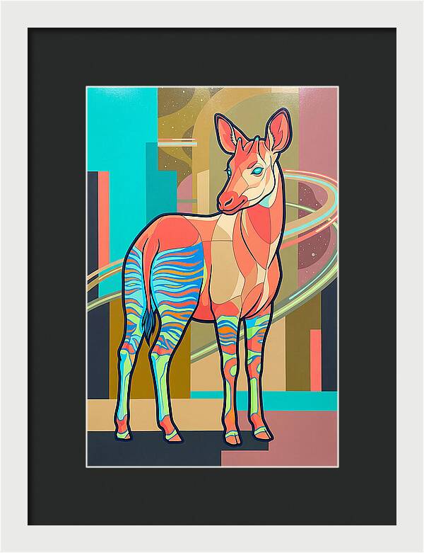 Okapi In Vibrant Colors