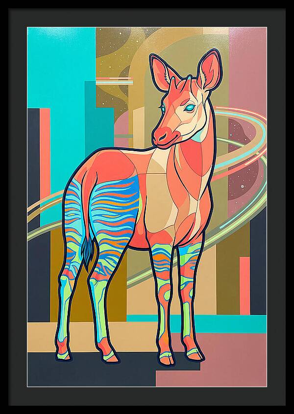 Okapi In Vibrant Colors