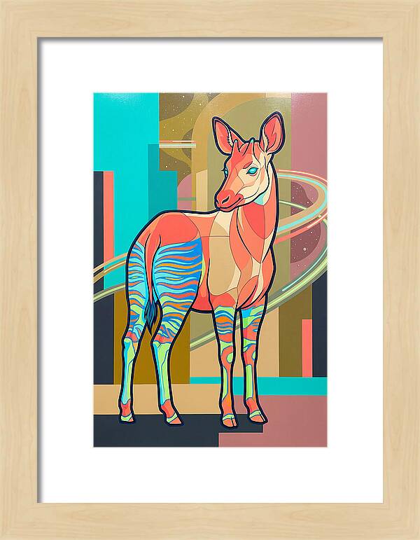 Okapi In Vibrant Colors