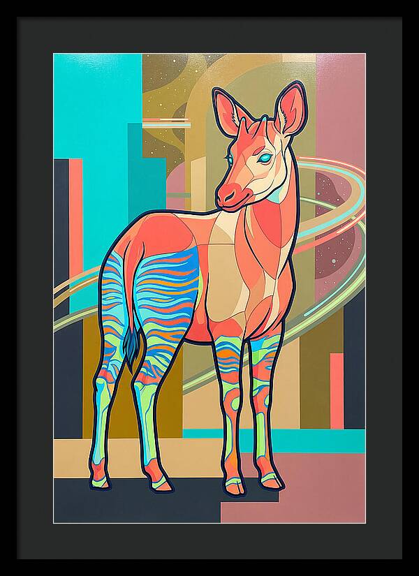 Okapi In Vibrant Colors