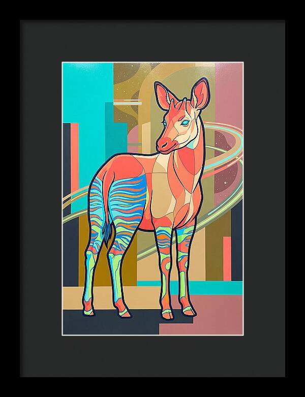 Okapi In Vibrant Colors