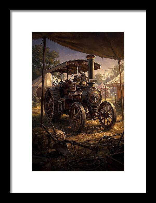 Old Agricultural Steam Engine