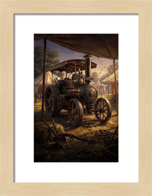 Old Agricultural Steam Engine