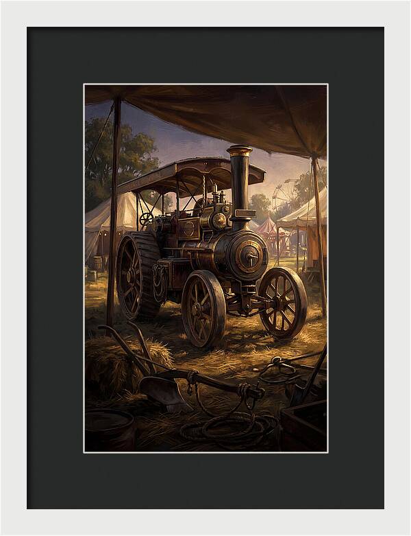 Old Agricultural Steam Engine