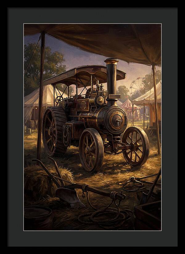 Old Agricultural Steam Engine