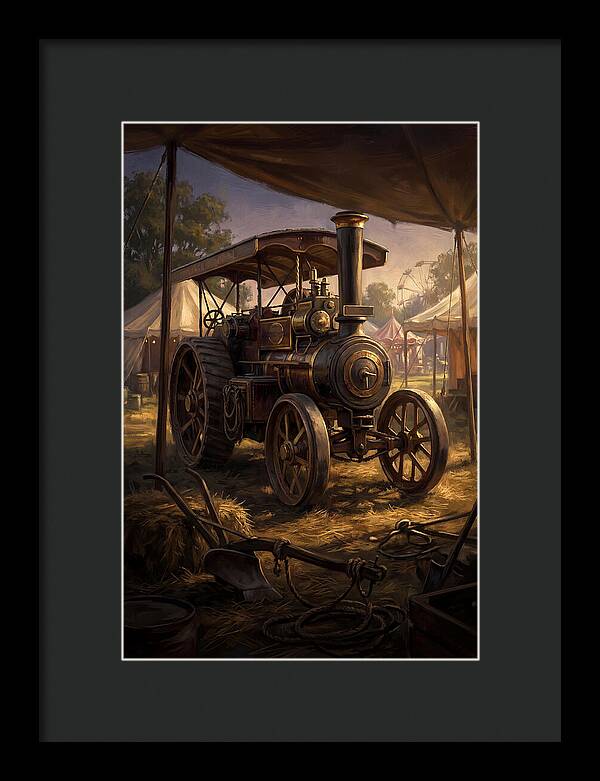 Old Agricultural Steam Engine
