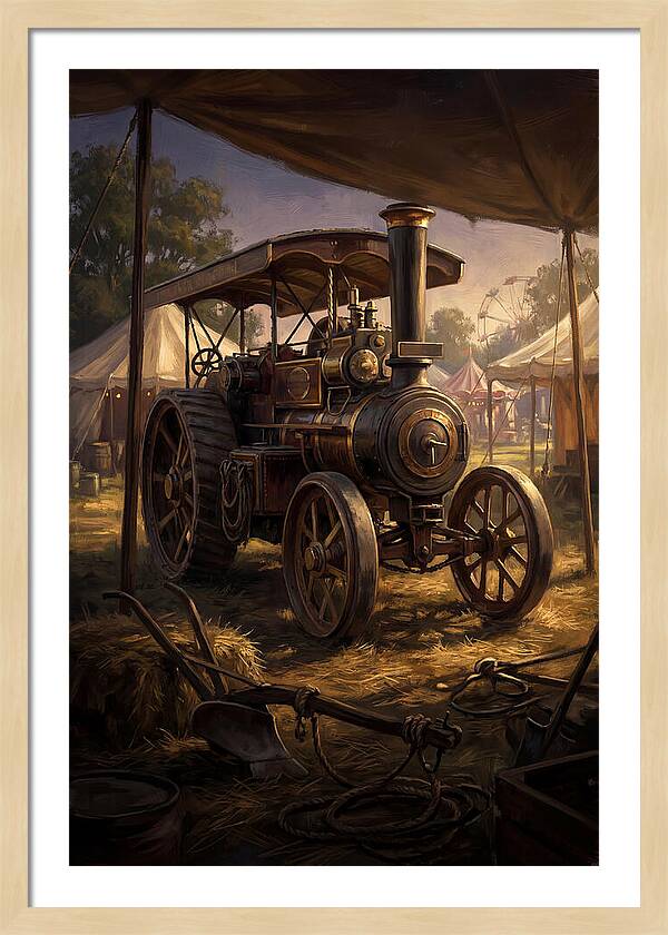 Old Agricultural Steam Engine