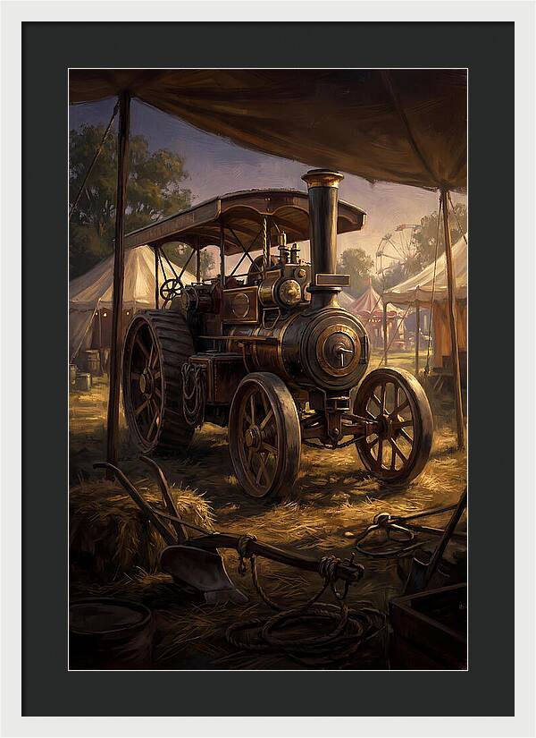 Old Agricultural Steam Engine