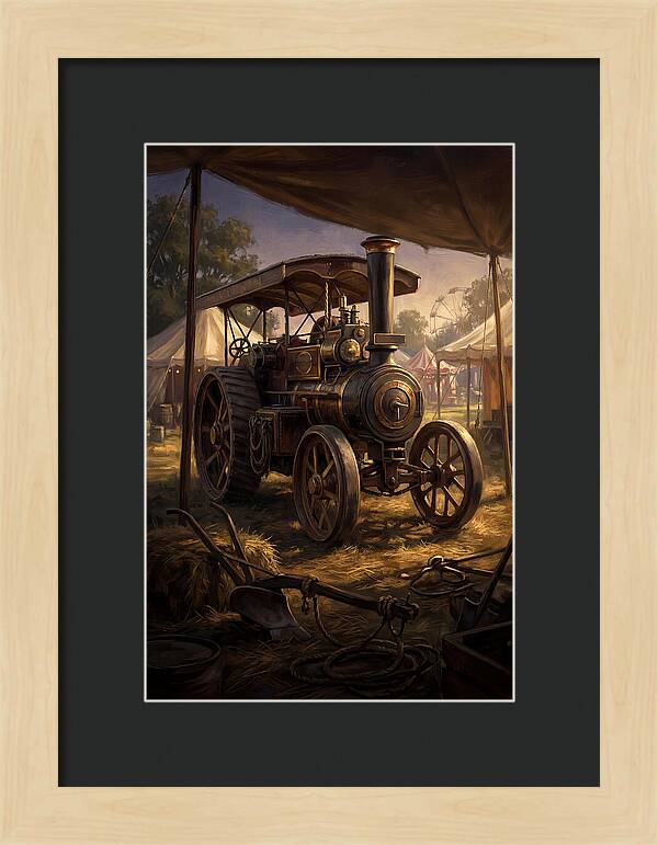 Old Agricultural Steam Engine