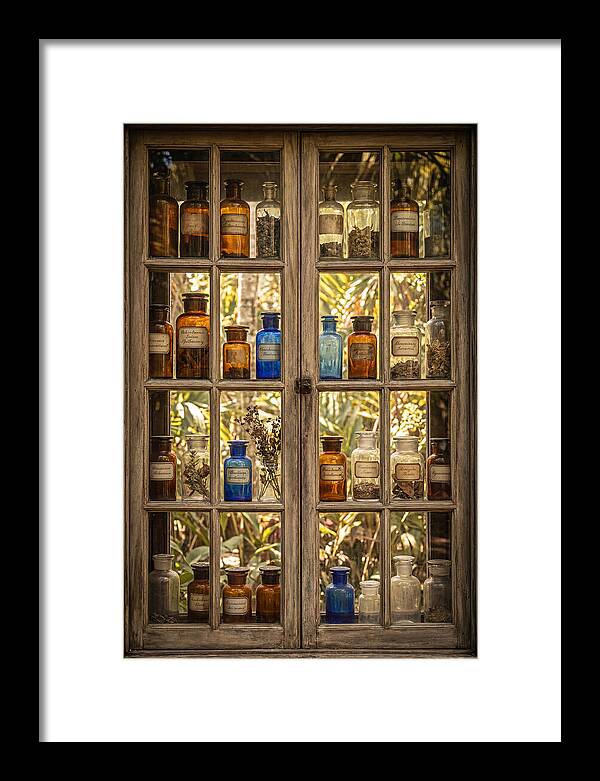 Old Apothecary Jars Display
