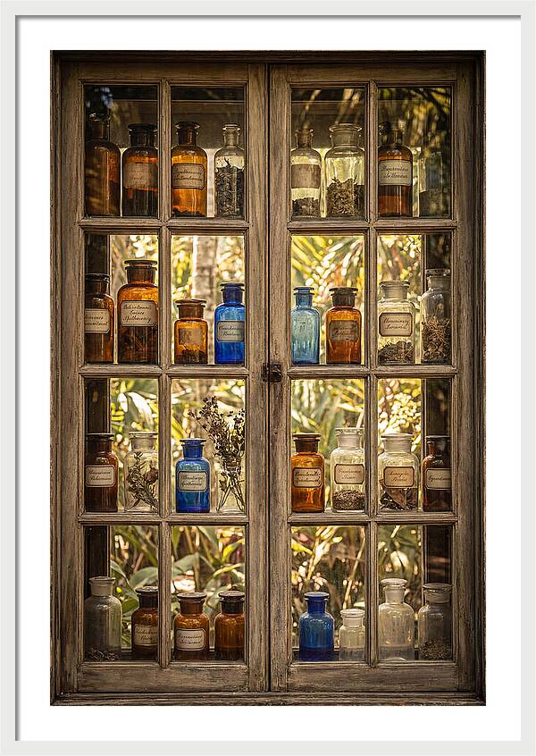 Old Apothecary Jars Display