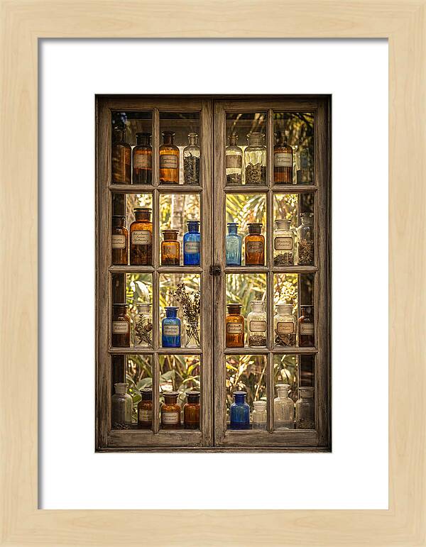 Old Apothecary Jars Display