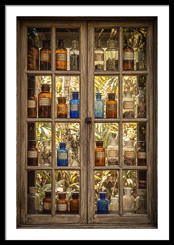Old Apothecary Jars Display