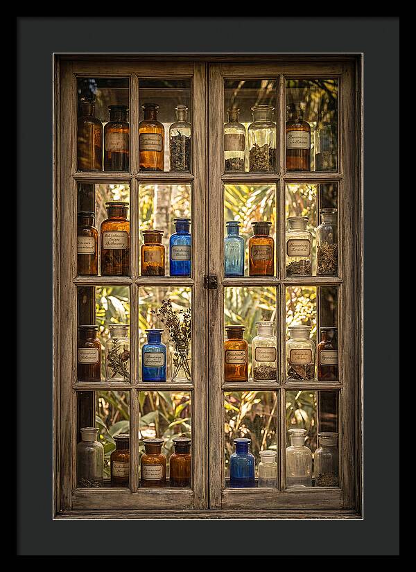 Old Apothecary Jars Display