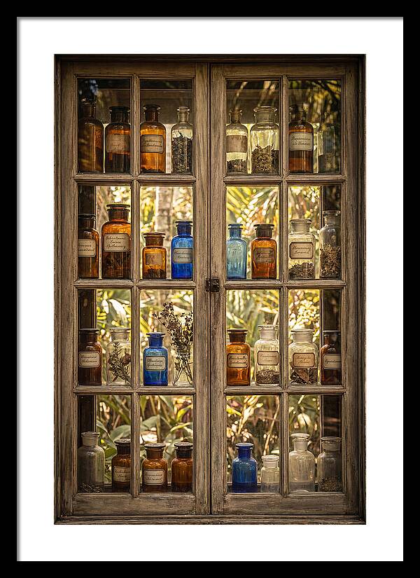 Old Apothecary Jars Display