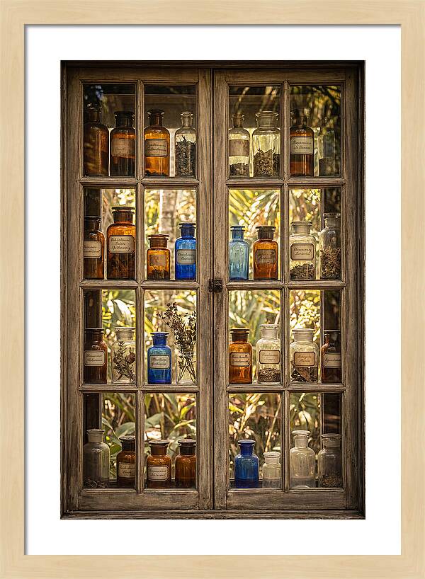 Old Apothecary Jars Display