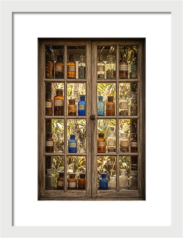 Old Apothecary Jars Display