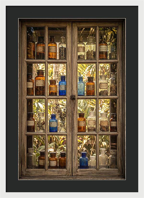 Old Apothecary Jars Display