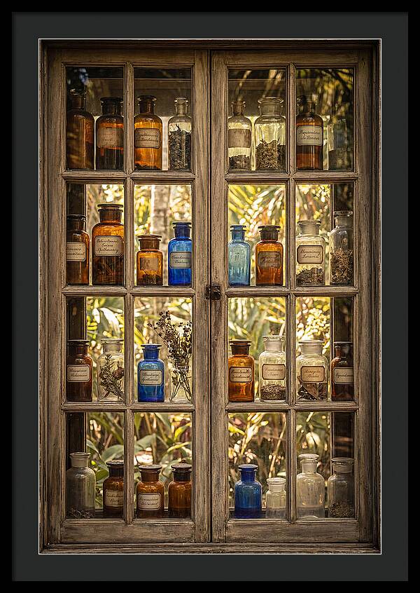 Old Apothecary Jars Display