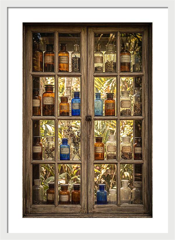 Old Apothecary Jars Display
