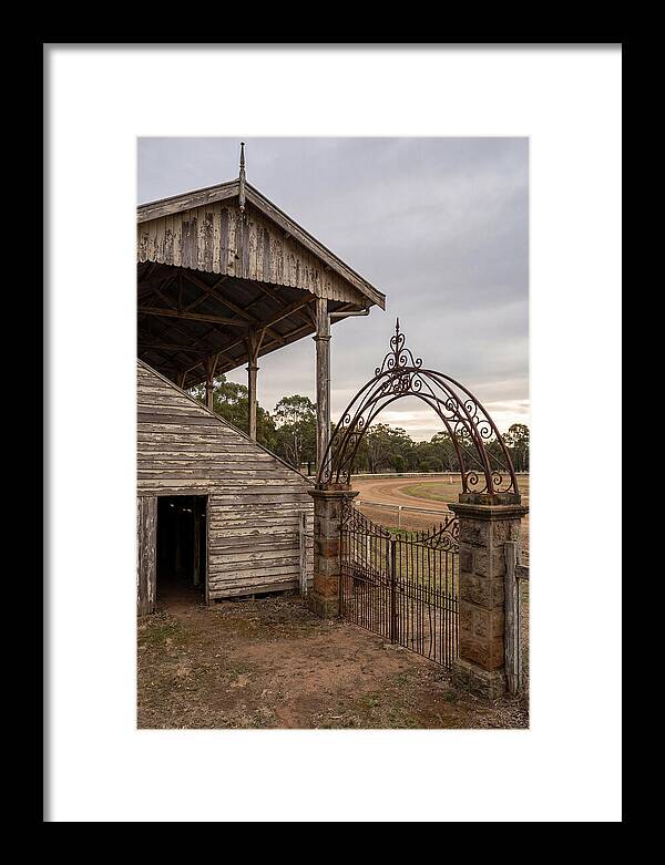Old Barn Entrance With Iron Gate