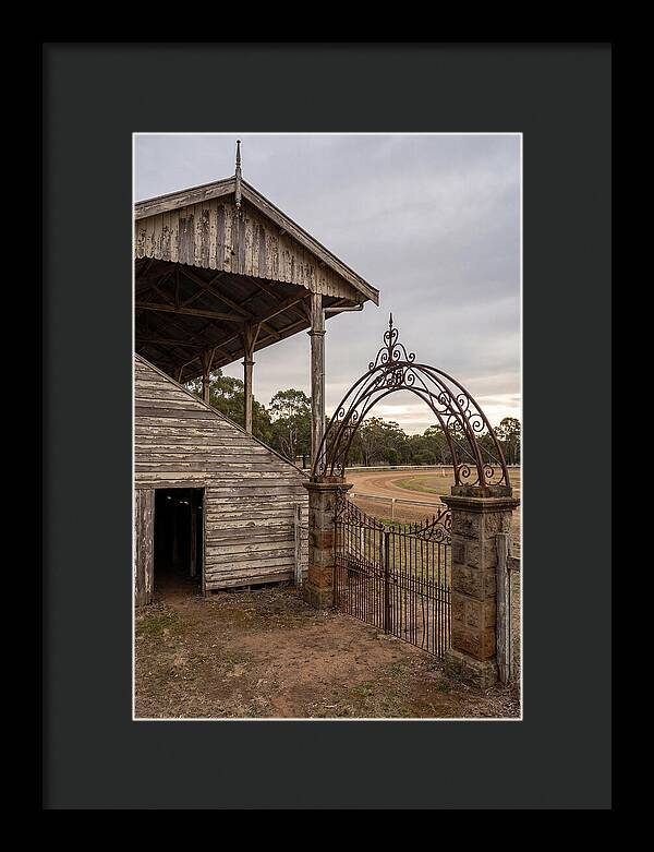 Old Barn Entrance With Iron Gate