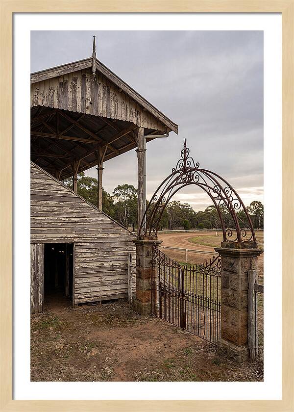 Old Barn Entrance With Iron Gate