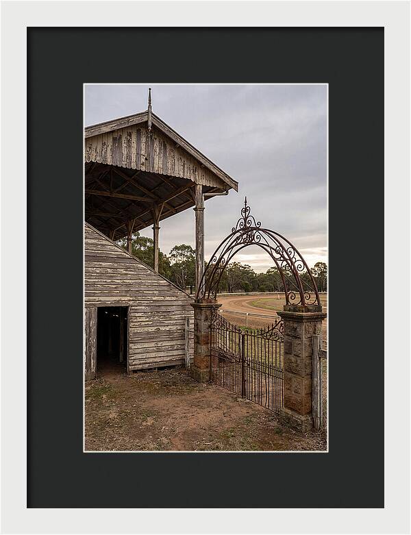 Old Barn Entrance With Iron Gate