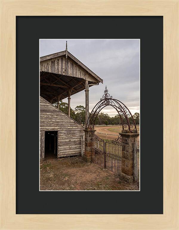 Old Barn Entrance With Iron Gate