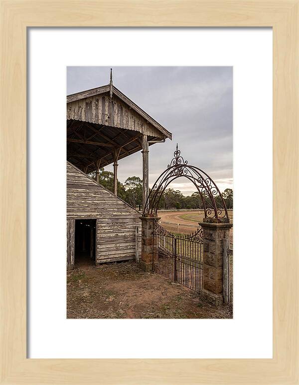 Old Barn Entrance With Iron Gate