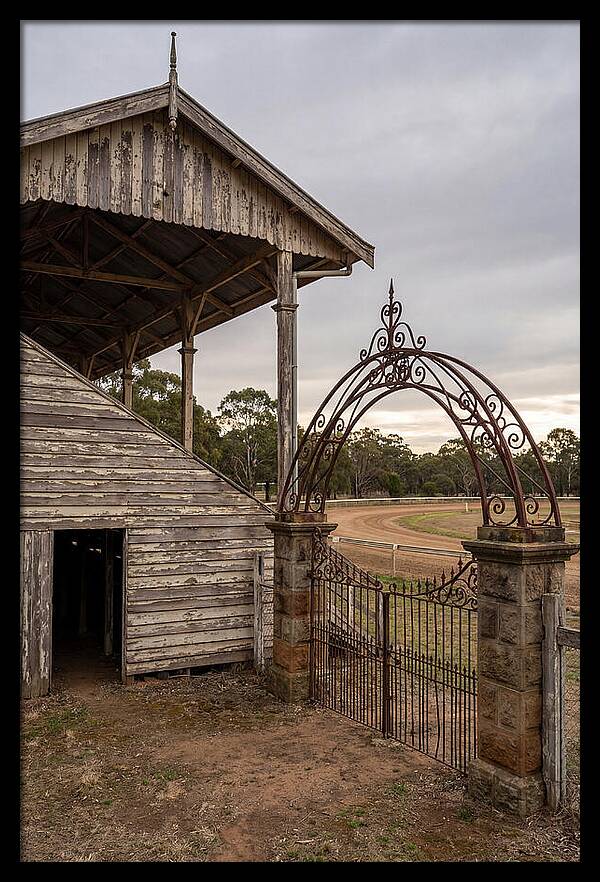 Old Barn Entrance With Iron Gate