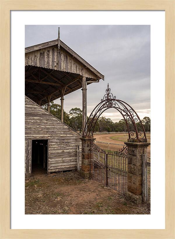 Old Barn Entrance With Iron Gate