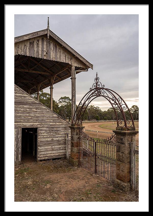 Old Barn Entrance With Iron Gate