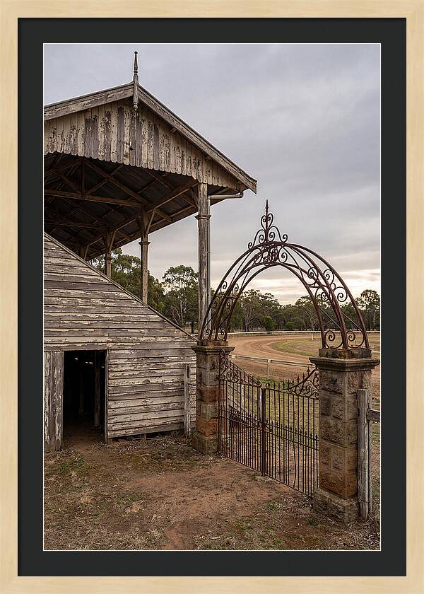 Old Barn Entrance With Iron Gate