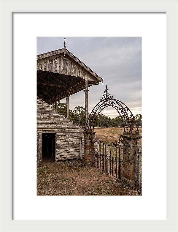 Old Barn Entrance With Iron Gate